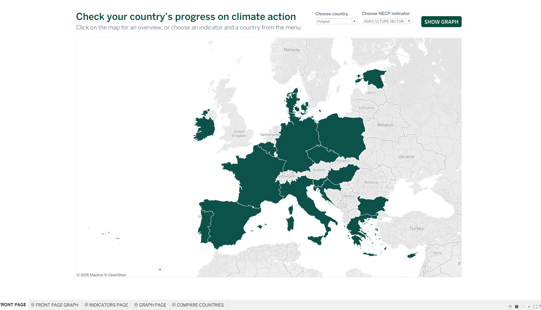 NECP Tracker Tableau country map